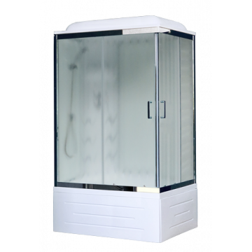 Душевая кабина Royal Bath RB8120BP3-WC-CH-L (белое/матове) левая